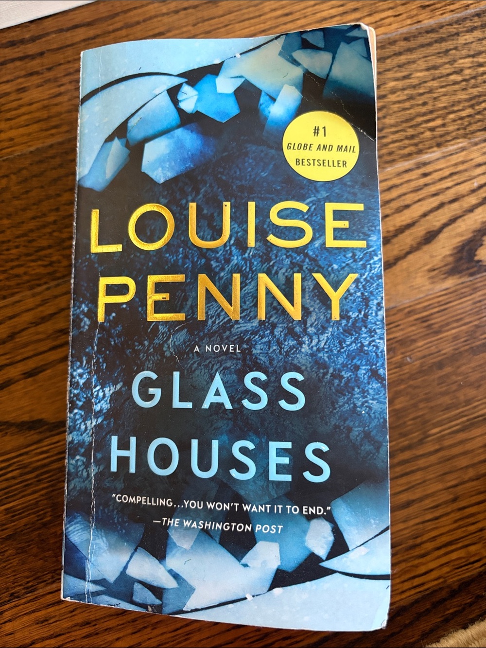Louise Penny "Glass Houses" Paperback - Blue Cover